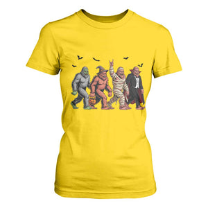 Funny Halloween T Shirt For Women Bigfoot Monster Cosplay Characters TS12 Daisy Print Your Wear