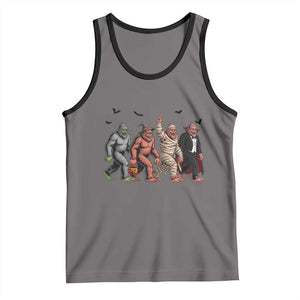 Funny Halloween Tank Top Bigfoot Monster Cosplay Characters TS12 Deep Heather Black Print Your Wear