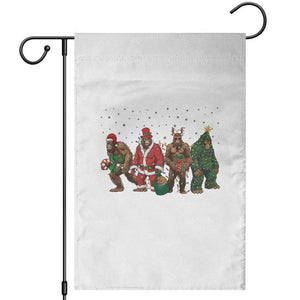Bigfoot Christmas Cosplay Garden Flag Funny Holiday Gift TS12 White Print Your Wear