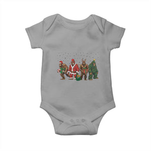 Bigfoot Christmas Cosplay Baby Onesie Funny Holiday Gift TS12 Sport Gray Print Your Wear