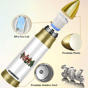 Bigfoot Christmas Cosplay Bullet Tumbler Funny Holiday Gift TS12 Print Your Wear