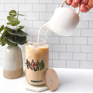 Bigfoot Christmas Cosplay Glass Can Funny Holiday Gift TS12 Print Your Wear