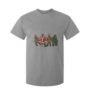 Bigfoot Christmas Cosplay T Shirt For Kid Funny Holiday Gift TS12 Sport Gray Print Your Wear