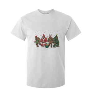 Bigfoot Christmas Cosplay T Shirt For Kid Funny Holiday Gift TS12 White Print Your Wear