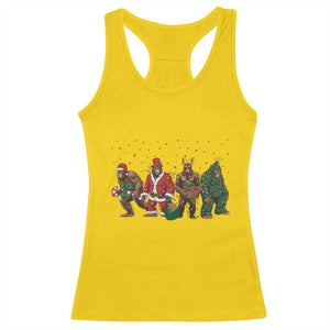 Bigfoot Christmas Cosplay Racerback Tank Top Funny Holiday Gift TS12 Daisy Print Your Wear