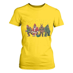 Bigfoot Christmas Cosplay T Shirt For Women Funny Holiday Gift TS12 Daisy Print Your Wear