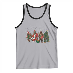 Bigfoot Christmas Cosplay Tank Top Funny Holiday Gift TS12 Athletic Heather Black Print Your Wear