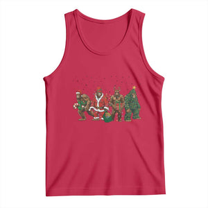 Bigfoot Christmas Cosplay Tank Top Funny Holiday Gift TS12 Red Print Your Wear