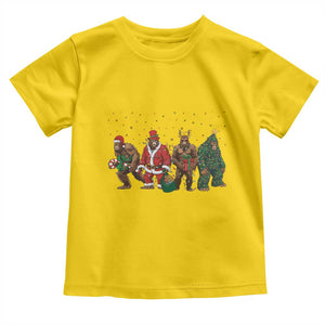 Bigfoot Christmas Cosplay Toddler T Shirt Funny Holiday Gift TS12 Daisy Print Your Wear
