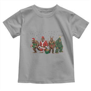Bigfoot Christmas Cosplay Toddler T Shirt Funny Holiday Gift TS12 Sport Gray Print Your Wear