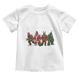 Bigfoot Christmas Cosplay Toddler T Shirt Funny Holiday Gift TS12 White Print Your Wear