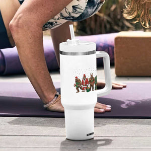 Bigfoot Christmas Cosplay Tumbler With Handle Funny Holiday Gift TS12 Print Your Wear