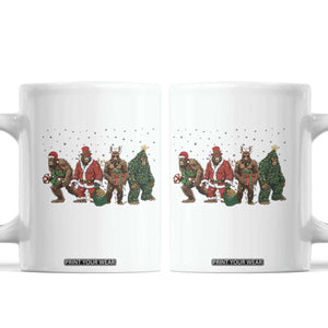 Bigfoot Christmas Cosplay Coffee Mug Funny Holiday Gift TS12 White Print Your Wear