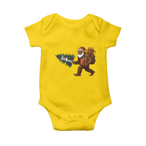 Believe Bigfoot Christmas Baby Onesie Sasquatch Holiday Gift TS12 Daisy Print Your Wear
