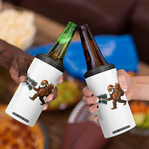 Believe Bigfoot Christmas 4 in 1 Can Cooler Tumbler Sasquatch Holiday Gift TS12 Print Your Wear