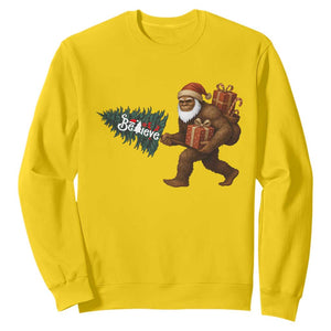 Believe Bigfoot Christmas Sweatshirt Sasquatch Holiday Gift TS12 Daisy Print Your Wear