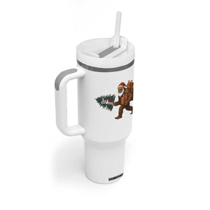 Believe Bigfoot Christmas Tumbler With Handle Sasquatch Holiday Gift TS12 Print Your Wear