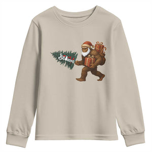 Believe Bigfoot Christmas Youth Sweatshirt Sasquatch Holiday Gift TS12 Sand Print Your Wear