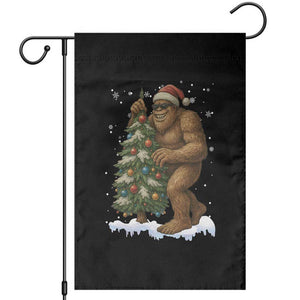Funny Christmas Garden Flag Bigfoot Decorating Xmas Tree Gift TS12 Black Print Your Wear