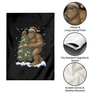 Funny Christmas Garden Flag Bigfoot Decorating Xmas Tree Gift TS12 Print Your Wear