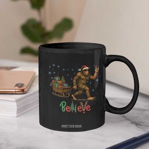 Bigfoot Christmas Coffee Mug Believe Funny Holiday Gift TS12 Print Your Wear