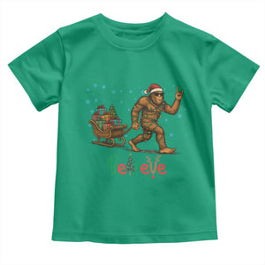 Bigfoot Christmas Toddler T Shirt Believe Funny Holiday Gift TS12 Irish Green Print Your Wear