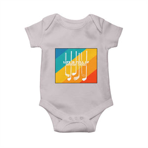 Funny Golf Clubs Baby Onesie Life Is Full Of Important Choices TS12 Ice Gray Print Your Wear
