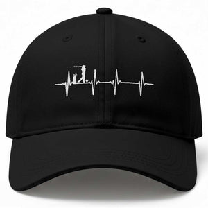 Golf Heartbeat Baseball Cap Funny Sport Lover Gift TS12 Print Your Wear