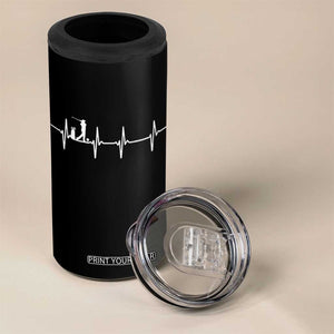 Golf Heartbeat 4 in 1 Can Cooler Tumbler Funny Sport Lover Gift TS12 Print Your Wear