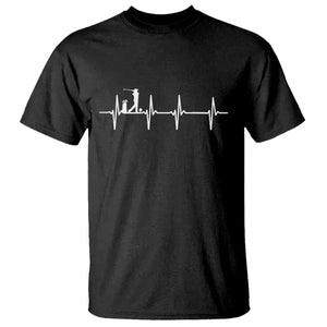 Golf Heartbeat T Shirt Funny Sport Lover Gift TS12 Black Print Your Wear