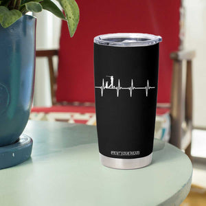 Golf Heartbeat Tumbler Cup Funny Sport Lover Gift TS12 Print Your Wear