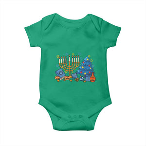 Interfaith Christmas Hanukkah Baby Onesie Celebration Festival Of Lights Gift TS12 Irish Green Print Your Wear