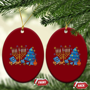 Interfaith Xmas Hanukkah Ceramic Ornament Celebration Festival Of Lights Gift TS12 Print Your Wear