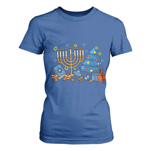 Interfaith Christmas Hanukkah T Shirt For Women Celebration Festival Of Lights Gift TS12 Royal Blue Print Your Wear