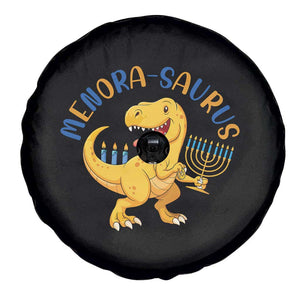 Funny Hanukkah Dinosaur Celebration Festival Of Lights Gift Spare Tire Cover Menorasaurus TS12 Print Your Wear