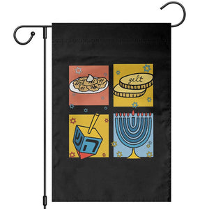 Hanukkah Garden Flag Festival Of Lights Dreidel Menorah Candle Star Gift TS12 Black Print Your Wear
