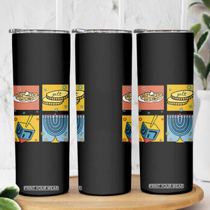Hanukkah Skinny Tumbler Festival Of Lights Dreidel Menorah Candle Star Gift TS12 Print Your Wear