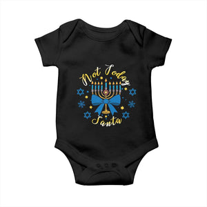 Coquette Hanukkah Menorah Bow Baby Onesie Not Today Santa Jewish Holiday Gift TS12 Black Print Your Wear