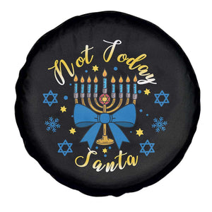 Coquette Hanukkah Menorah Bow Spare Tire Cover Not Today Santa Jewish Holiday Gift TS12 Print Your Wear