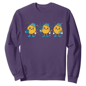Latke For The Holidays Sweatshirt Hanukkah Jewish Christmas Gift TS12 Purple Print Your Wear