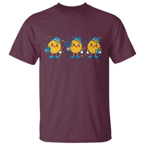 Latke For The Holidays T Shirt Hanukkah Jewish Christmas Gift TS12 Maroon Print Your Wear