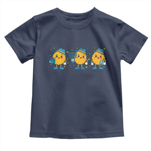 Latke For The Holidays Toddler T Shirt Hanukkah Jewish Christmas Gift TS12 Navy Print Your Wear