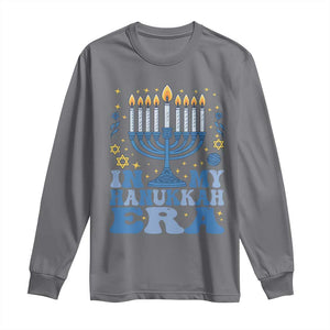 In My Hanukkah Era Long Sleeve Shirt Festival Of Lights Gift TS12 Charcoal Print Your Wear