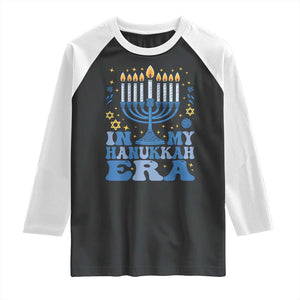 In My Hanukkah Era Raglan Shirt Festival Of Lights Gift TS12 Black White Print Your Wear