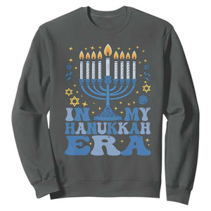 In My Hanukkah Era Sweatshirt Festival Of Lights Gift TS12 Dark Heather Print Your Wear