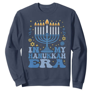 In My Hanukkah Era Sweatshirt Festival Of Lights Gift TS12 Navy Print Your Wear