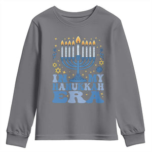 In My Hanukkah Era Youth Sweatshirt Festival Of Lights Gift TS12 Charcoal Print Your Wear