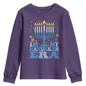 In My Hanukkah Era Youth Sweatshirt Festival Of Lights Gift TS12 Purple Print Your Wear
