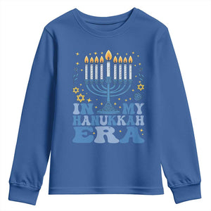 In My Hanukkah Era Youth Sweatshirt Festival Of Lights Gift TS12 Royal Blue Print Your Wear
