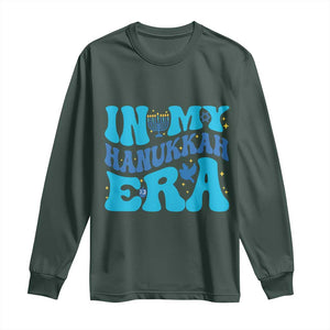 In My Hanukkah Era Long Sleeve Shirt Jewish Holiday Celebration Gift TS12 Dark Forest Green Print Your Wear